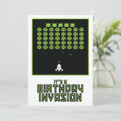 Invitation Invasion spatiale Invasion Anniversaire (Debout devant)