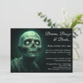 Invitation Invasion zombie | Fête du costume d'Halloween (Debout devant)