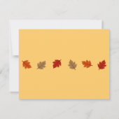 Invitation Invasions de feuilles d'automne (Dos)