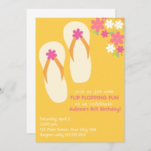 Invitation Inverser l'invitation (Devant / Derrière)