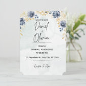 INVITATION INVÉTATIONS DES MARIAGES FLEURS (Debout devant)