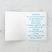 Invitation Inviations de baptême (Intérieur)