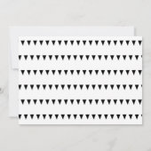 Invitation Invit Citrouille géométrique de découpage minimali (Dos)