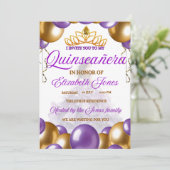 Invitation Invitacion 15 años (Debout devant)