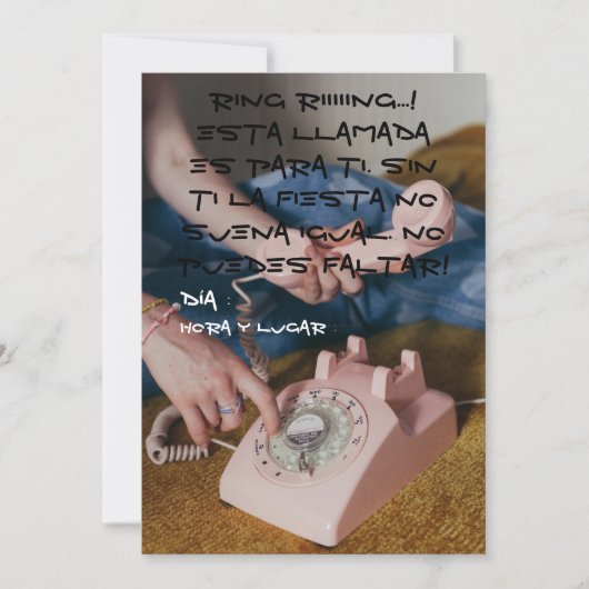 Invitation Invitación 90s (Devant)