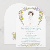 Invitation Invitación AURORA Primera Comunión (Devant / Derrière)