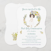 Invitation Invitación AURORA Primera Comunión (Devant / Derrière)