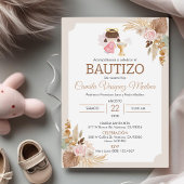 Invitation Invitacion Bautizo en espagnol Baptême fille bébé