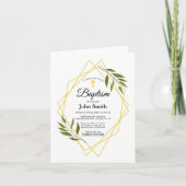 Invitation Invitación Bautizo Plegada (Devant)