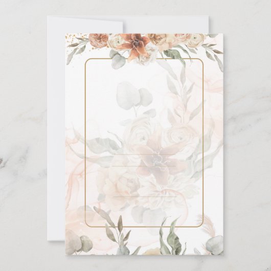 Invitation Invitación Bilingue de Boda Boho Modèle (Devant)