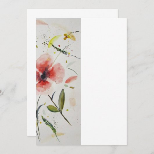 Invitation Invitacion boda flor (Devant / Derrière)