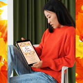 Invitation Invitación Cena de Acción de Gracias Rústica