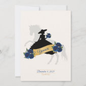 Invitation Invitación Charra Quinceanera Invitation, Royal bl (Dos)