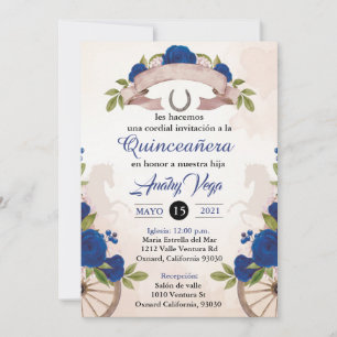 Invitation Invitación Charro/Huapango Quinceanera Invitation,