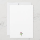 Invitation Invitación con flor rosa (Dos)