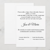 Invitation invitacion cristiana para bodas couleur blanco (Devant / Derrière)