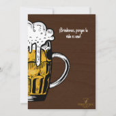 Invitation Invitación Cumpleaños de Hombre con Cerveza (Dos)