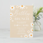Invitation Invitación Daisies Birthday Brunch Party Invitatio (Debout devant)