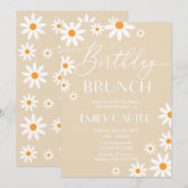 Invitation Invitación Daisies Birthday Brunch Party Invitatio (Devant / Derrière)