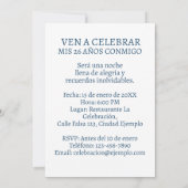 Invitation Invitación de 26 Años Boho Foto Personalizada (Dos)
