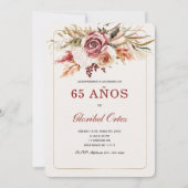 Invitation Invitación de 65 Años Mujer (Devant)