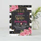 Invitation Invitacion de baby shower Es niña (Debout devant)