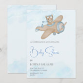 Invitation Invitación de baby shower para niño (Devant / Derrière)