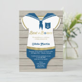 Invitation Invitación de Baby shower, Pequeño marinero (Debout devant)