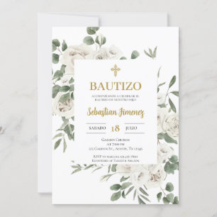 Invitation Invitación de bautismo en español