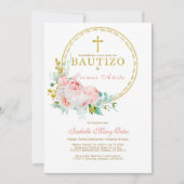 Invitation Invitación de bautismo para el amorce cumpleaños (Devant)