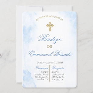 Invitation Invitación de bautismo para niño