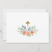 Invitation Invitación de Bautizo con Rosas de Jardín (Dos)