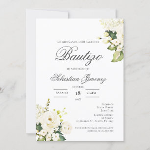 Invitation Invitación de bautizo en español