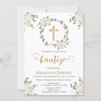 Invitation Invitación de bautizo en español