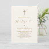 Invitation Invitacion De Bautizo Hija Girl Baptism (Debout devant)