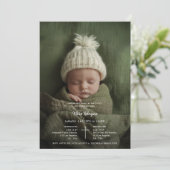 Invitation invitación de bautizo para niño niña photo (Debout devant)