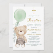 Invitation Invitación de Bautizo Y Cumpleaños (Devant)