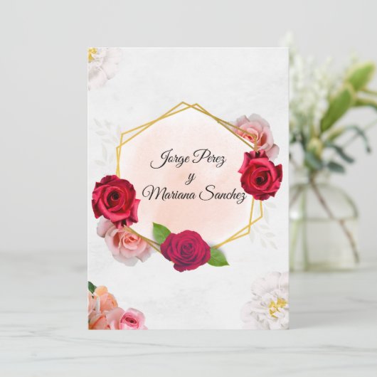 Invitation Invitacion de boda (Debout devant)