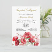 Invitation invitación de boda con ramo (Debout devant)