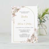 Invitation Invitacion de boda con ramo blanco (Debout devant)