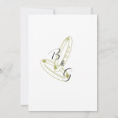 Invitation Invitación de Boda Elegante Dorado (Dos)