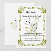 Invitation Invitación de Boda Elegante Dorado (Devant / Derrière)