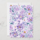 Invitation Invitación de Boda “Flores en Tono Lila” (Dos)