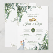 Invitation Invitación de Boda Nature (Devant / Derrière)