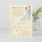 Invitation Invitación de Boda  Personalizable  (Debout devant)