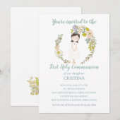 Invitation Invitación de Comunión CRISTINA (Devant / Derrière)