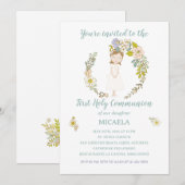 Invitation Invitación de Comunión MICAELA (Devant / Derrière)