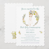 Invitation Invitación de Comunión MICAELA (Devant / Derrière)