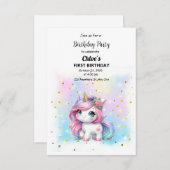 Invitation Invitación de Cumpleaños (Devant / Derrière)