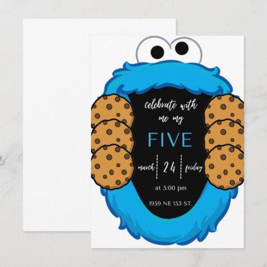 Invitation Invitación de cumpleaños (Devant / Derrière)